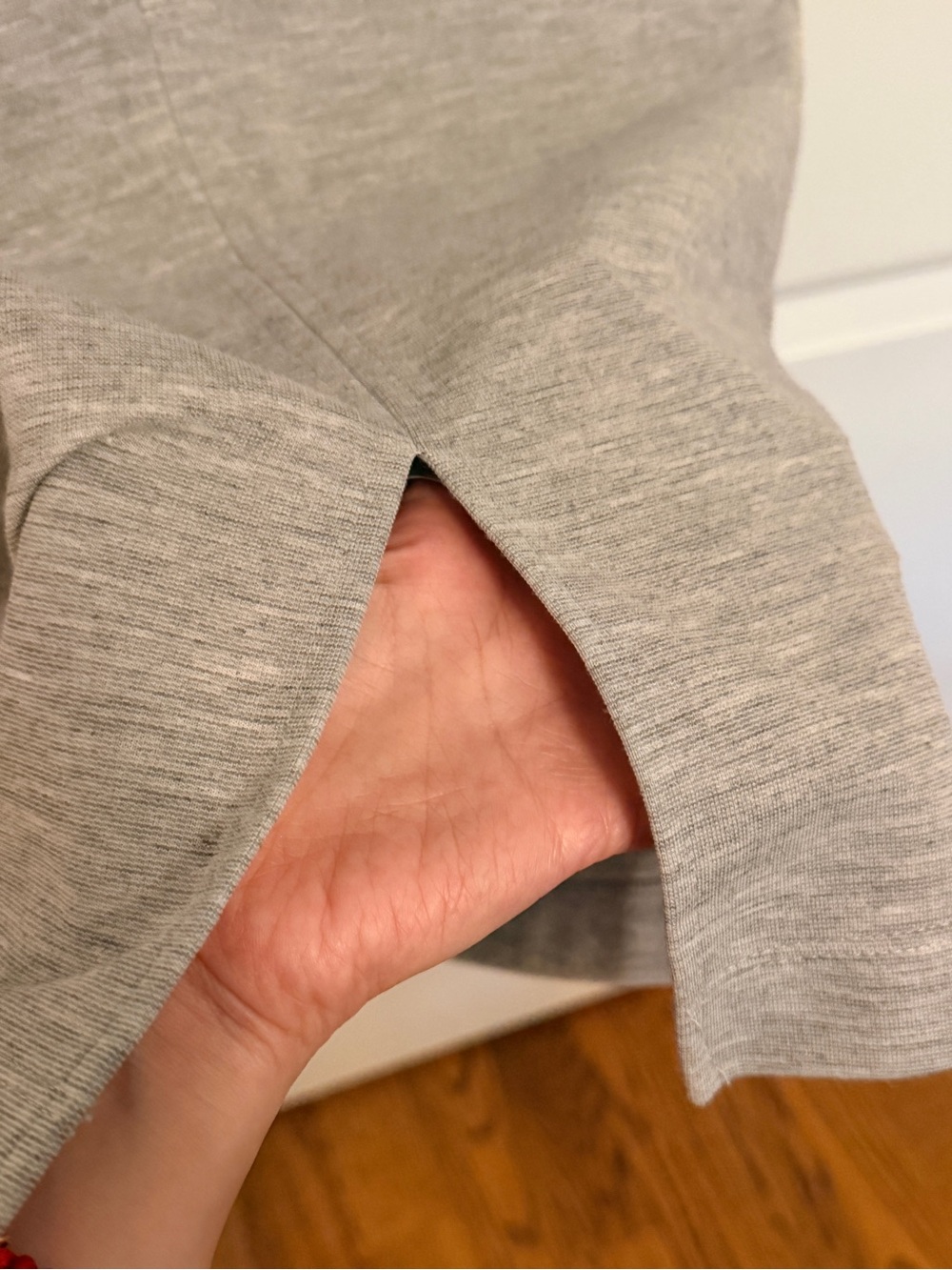 Zara Sleeveless Square-Neck Bodycon Dress in Light Gray - Picture 4 of 4